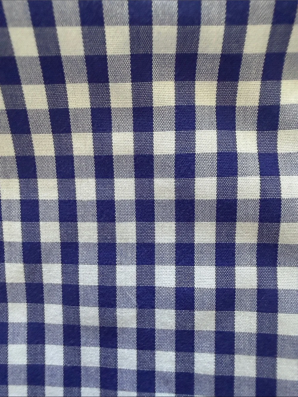 Brooks Brothers Navy and White Gingham Dress Shirt
